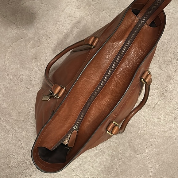 Coach Brown Leather Tote Bag - Picture 4 of 6